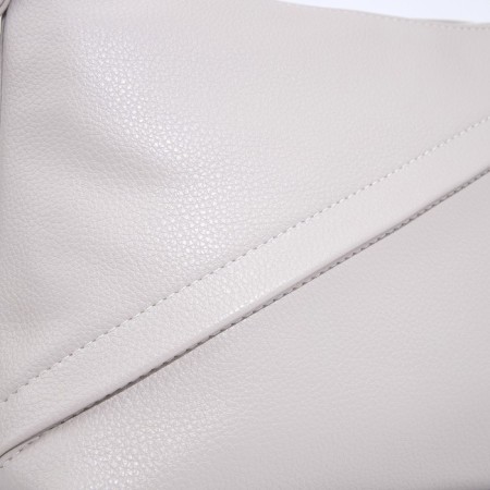 Cross-Bodi Bag on a zipper, the color is gray-beige-4