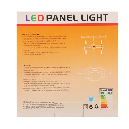 Patch LED lamp, 105x35 mm, 12 W, 1080 lm, 6500 K, circle.-7