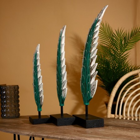 Interior decor "Leaves" Albezia (set 3 pcs) 60.50 and 40 cm-1