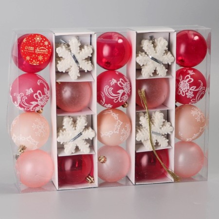 A set of jewelry plastic 40 pcs "Snow Eide dayshore" Frost, D-6 cm, snowflake 6 cm, mix-1