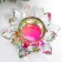 Glass "Lotus Rainbow" Diam 11.5 cm