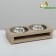 Animal feeder is double, 2 x 250 ml, 29.2 x 15 x 6.7 cm