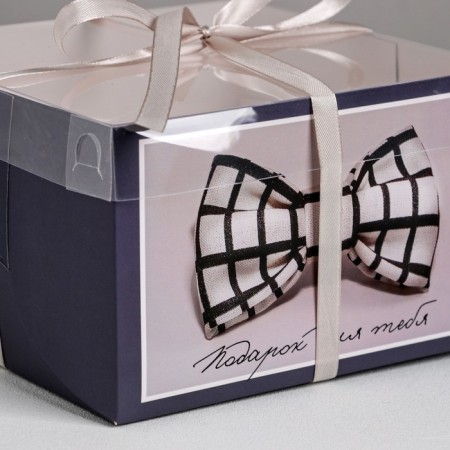 Capcake box, confectionery packaging, 4 cells “Gift for you”, 16 x 16 x 10 cm-2