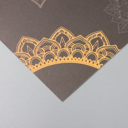 Scrapbooking paper "Mandala on the black" density 180 grams set 5 pcs 30.5x32 cm-3