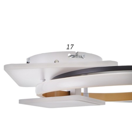 Causteen with PDU 2223/1 LED 160W Dimmer white-black 50x50x7 cm Bayerlux-9