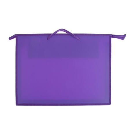 Folder for drawings and drawings A3, 420 x 343 x 50 mm, 0.9 mm, with handles, plastic, lightning from above, inside pocket, "standard" PR 3 -8, lilac