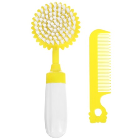 A set of combing a rattle of "lion", 2 items: comb with teeth + brush-1