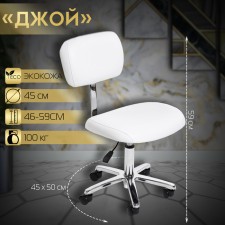 Chair for the master Joy, five -fell, white color