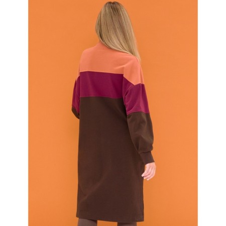 Female dress, size 42, chocolate color-5