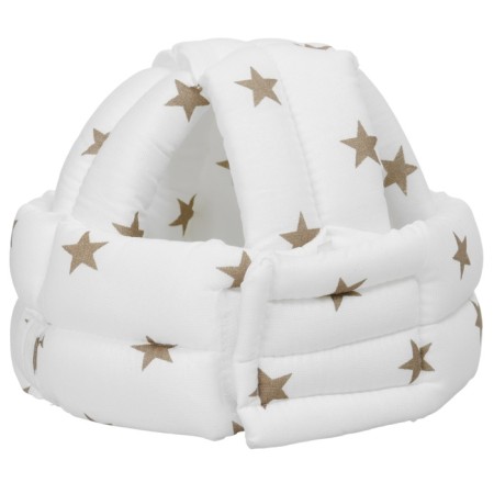 Anti -Manager hat - helmet for children, small stars, white color-2