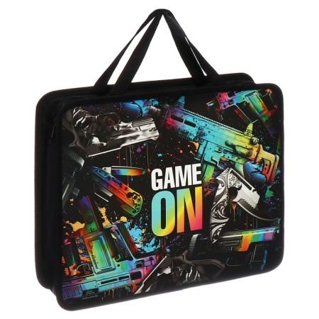 Folder with A4 handles, 330 x 260 x 75 mm, plastic, pens, Calligrata Game-1