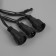Garland “thread” 10 m, IP44, UMS, dark thread, 100 led, blue glow, white flicker, 220 V