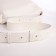 Female bag over the shoulder Textura, medium size, white color