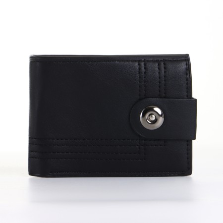 Male purse on a magnet, black color-2