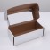 Self -charged box, with a window, silver, 16 x 35 x 12 cm