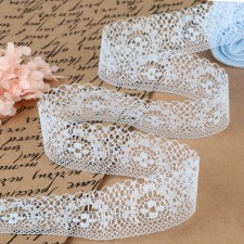 Capricon lace, 35 mm × 10 ± 1 m, blue color