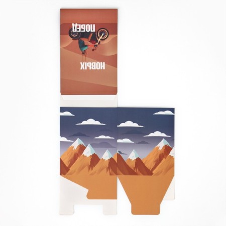 Gift Folding Box with 3D effect, packaging, “conquer the top”, 11 x 11 x 13 cm-12