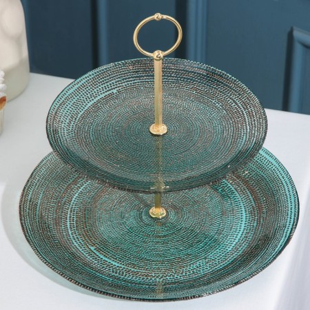 2-long infusion dish, d = 21/28 cm, turquoise color-1
