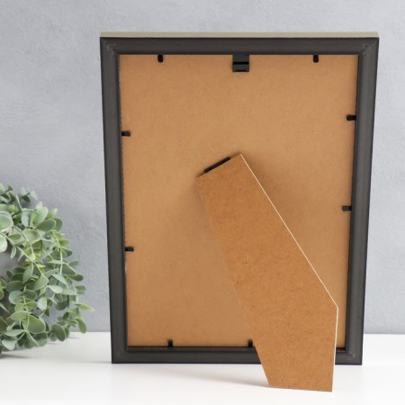 Photo frame Plastic "Gloria" 21x30 cm, with a pass, silver-3