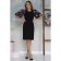 Female dress, size 42, black color, pink