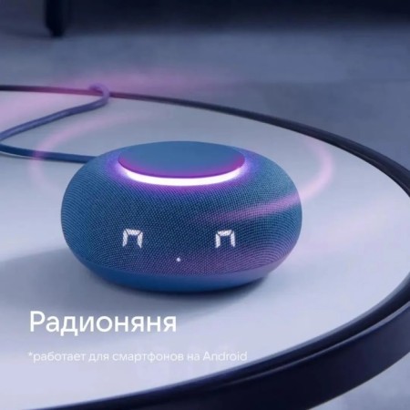 Smart column VK capsule mini (MRC02BL), voice assistant Maroussia, 5W, Wi-Fi, BT4.2, blue-6
