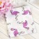 Pillowcase, size 40 × 60 cm, wrap, flamingos print