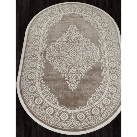 Oval carpet Kardlen Marmaris, size 77x150 cm, color Cream/D.Beige-1