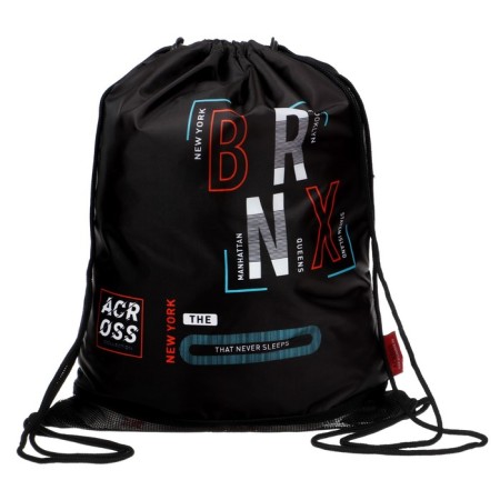 Frame backpack 37 x 28 x 12 cm, Across 194, filling: bag, pencil case, blue/blue ACR22-194-1-17