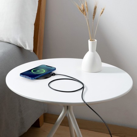 Wireless charger Baseus Gen 2, 2 A, 15W, display, black-8