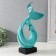 Souvenir Ceramics "Abstraction. Sea dolphins" turquoise 9x18x40 cm