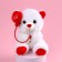 Soft toy "The smallest", Bear, Mix color