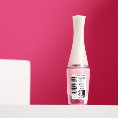 Nail polish jeanmishel tone 201 pale pink, 5.5 ml-1