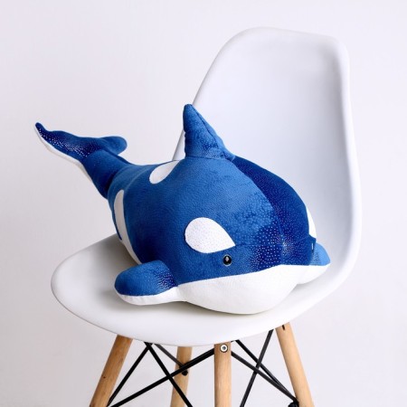 Soft toy "Killed", 80 cm, blue color-5
