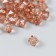 Plastic beads "Crystal polyhedron. Coffee" transparent set of 20 g 1x1x1 cm