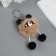 Fluffy on the ring "Panda Modnik" brown 9x6x6 cm