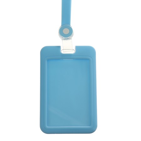 Badge vertical 54 x 85 mm, erichkrause silicone case, silicone tape, mix-1