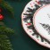 New Year. Ceramic “Snowman” plate, 19 cm