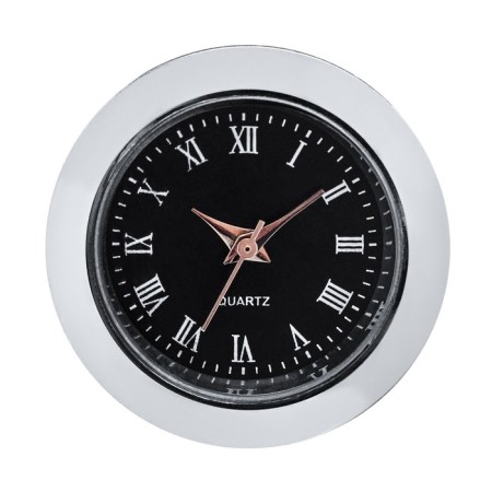 Quartz clock, D-2.5 cm, LQ377A, discrete move, black-2