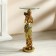 Decorative table "African beauty with a bouquet" gold 38x38x85 cm