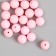 Beads for creativity plastic "Children's pink" matte d = 1.2 cm set 20 g