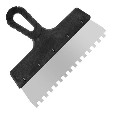 Facade spatula "Remocolor" 12-8-250, stainless steel, plastic, tooth 8x8 mm, 250 mm