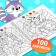 Coloring - a riddle by children's numbers, 100 pictures, 3+