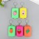 Plastic keychain "Suitcase Fruit on wheels" mix 5.5x4x42 cm