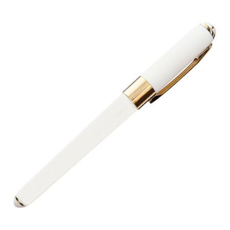 Ballic handle, 0.5 mm, BrunovisConti Monaco, blue rod, Soft Touch body white, in case-1