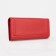 Women's wallet on magnets, red color