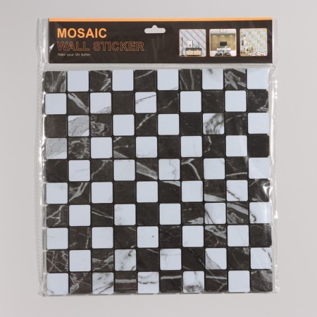 Self-adhesive panel 30*30cm soft, black and white cell-3
