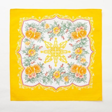Sanding Women's Ethel "Flower Pattern" 30*30 cm, (set 12 pcs), Fig. Mix, 100% cotton-3