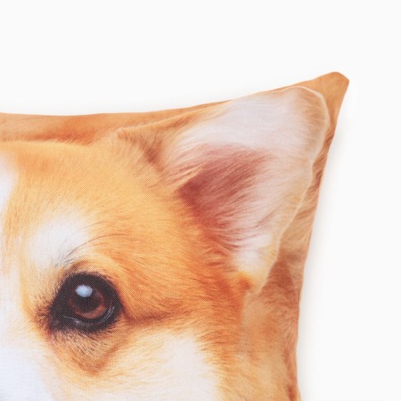 Decorative Ethel Pillow "Corgi" 40x40 cm, Gabardin, 100% p/e-3
