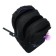 Youth backpack, 40 x 28 x 18 cm, ergonomic back, stavia "cat with a butterfly", black