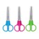 Scissors 13 cm, in a plastic case in a case, rounded ends, mix
